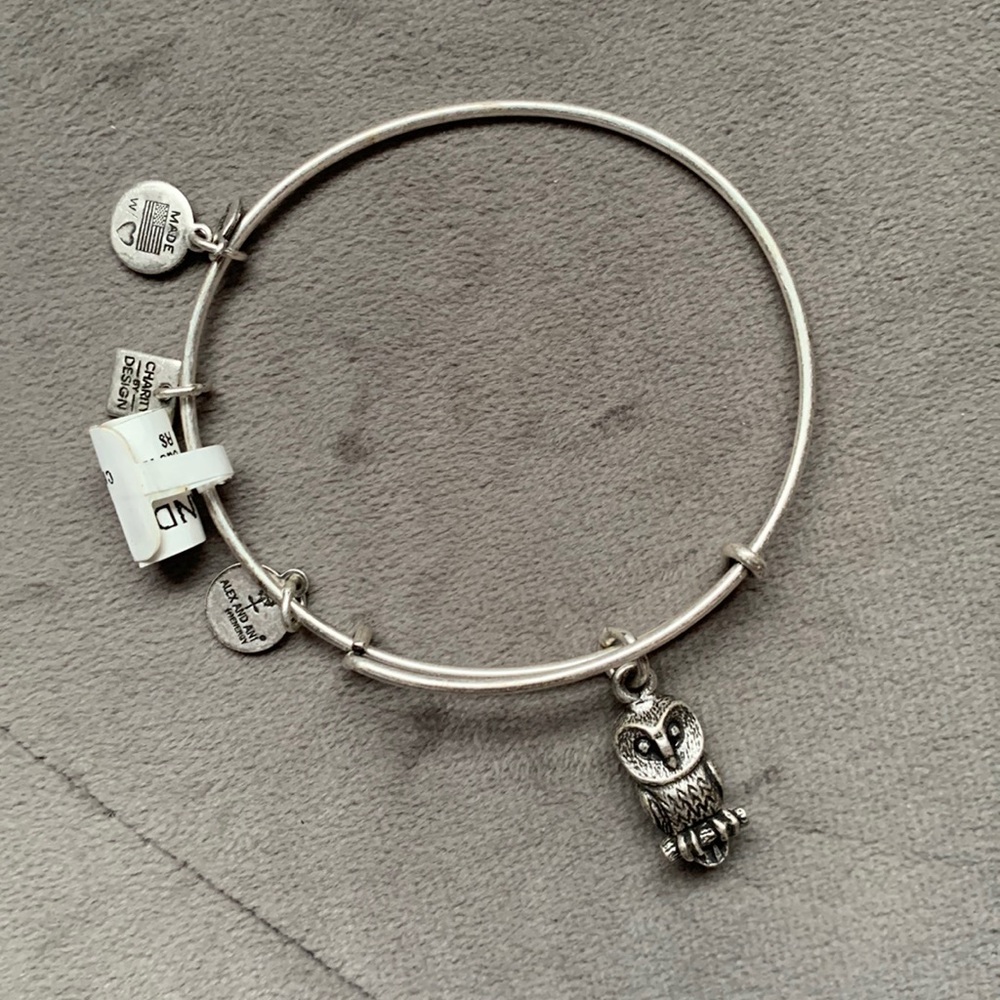 Alex and Ani Silver Owl Bracelet-NWT